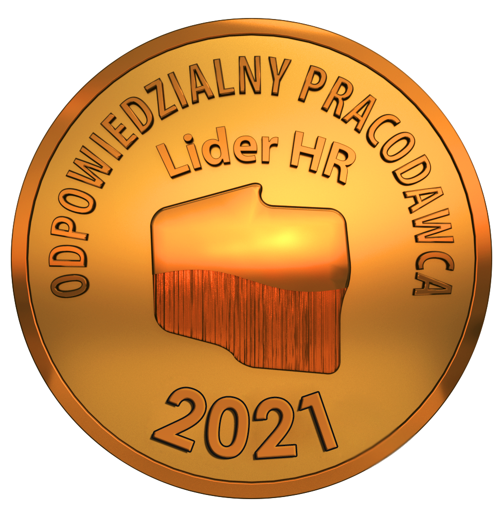 Logo nagrody odpowiedzialny pracodawca lider hr 2021